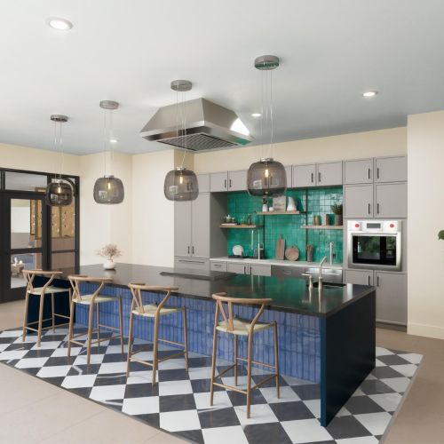 Private dining room and community indoor/outdoor kitchen