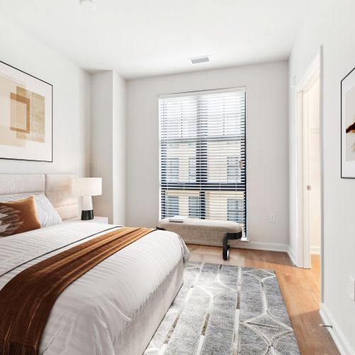 Photo of a bedroom in a 2 bedroom apartment