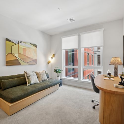 Spacious studio, one-, two-, and three-bedroom floor plans, many with dens and lofts