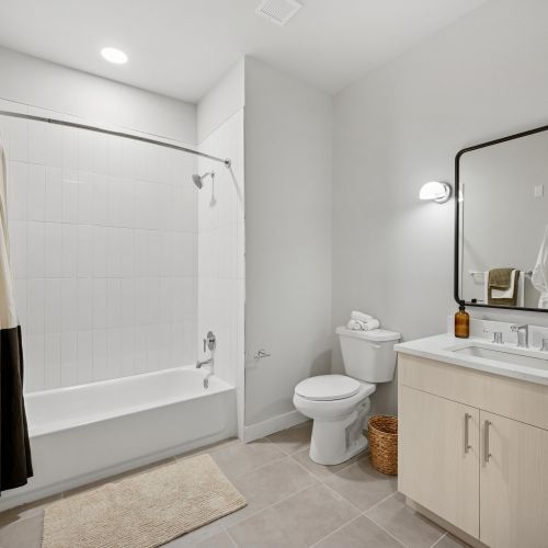 spa-inspired bathrooms at Piper Norwalk
