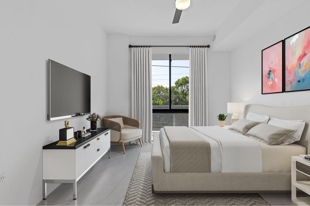 Custom walk-in closets in primary bedroom