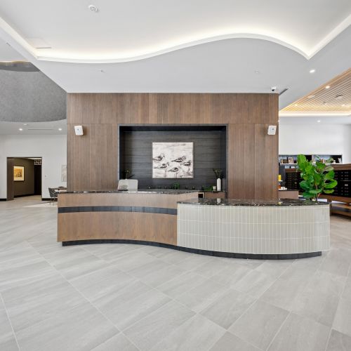 Curated amenities including lobby and concierge