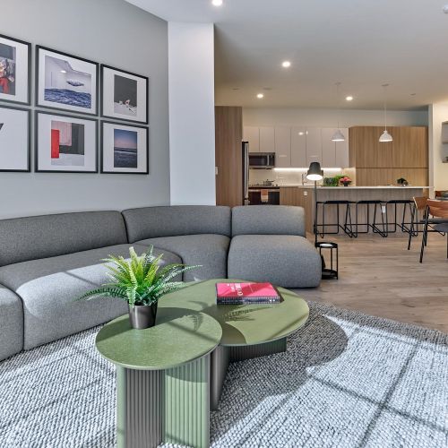 The Wyldes Apartment Living room and kitchen