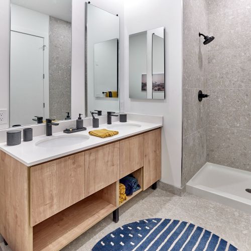 The Wyldes Apartment Bathroom with shower 