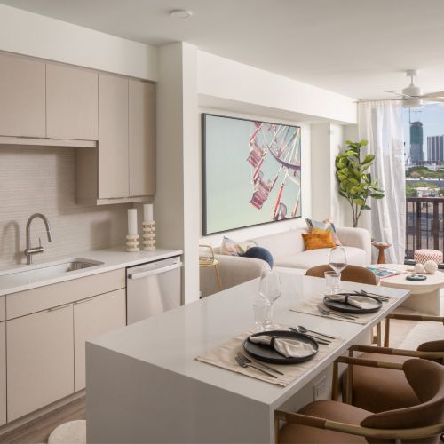 AmaraWynwood_LuxuryApartments_KitchenLiving_MiamiFlorida