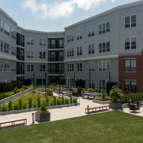 Courtyard with Firepits and Grills