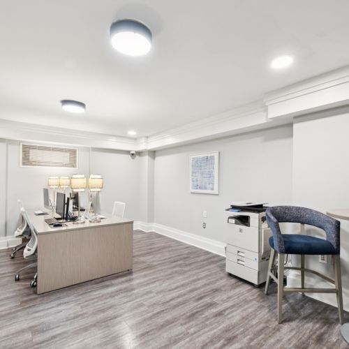 Get work done in comfort in our business center.