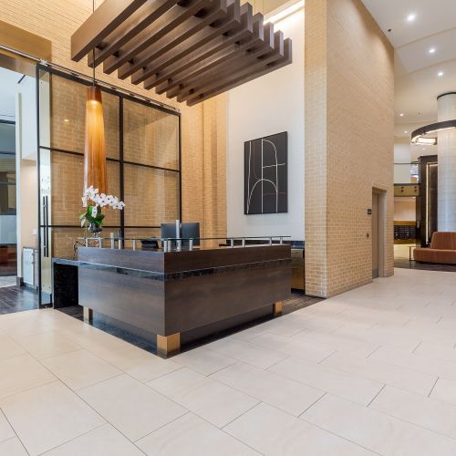 Step into refined arrival. A grand lobby with concierge flair, dynamic corridors, and a welcoming vibe that sets the tone for home