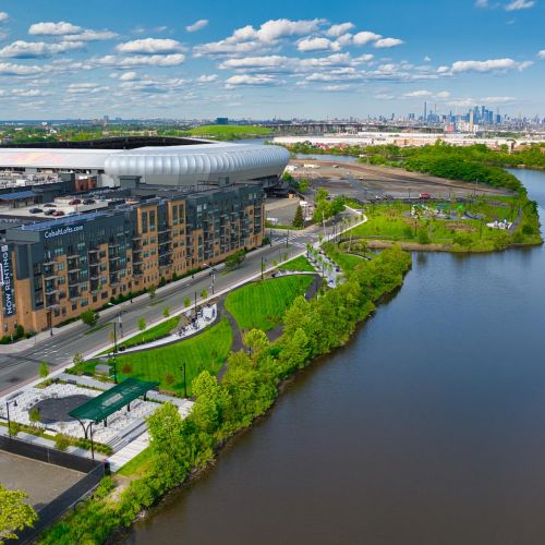 Cobalt Lofts & view of NYC