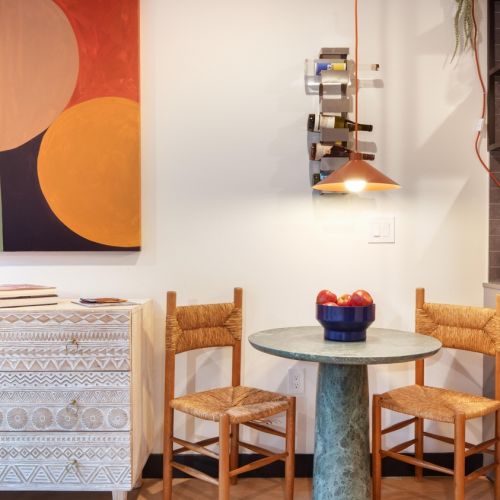 Kitchen and dining table