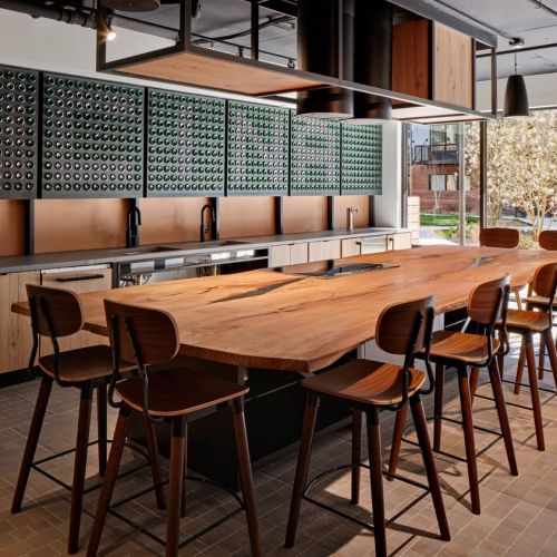 Community kitchen and dining room