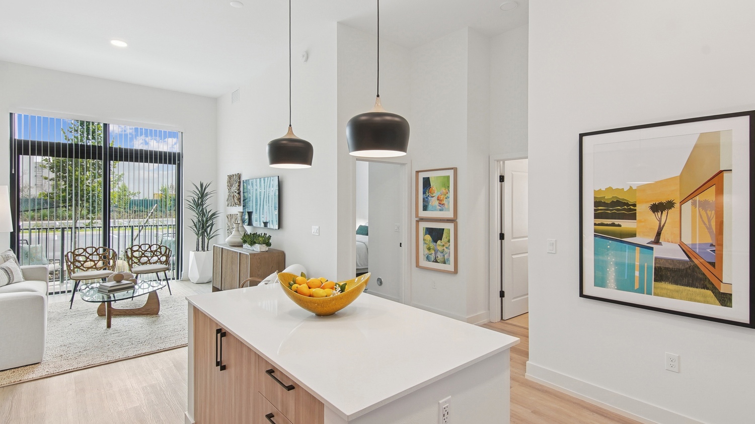 Affina_LuxuryApartments_KitchenLiving_KendallFlorida