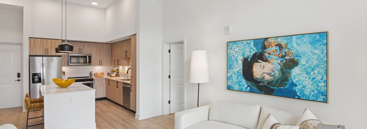 Affina_LuxuryApartments_KitchenLiving1_KendallFlorida