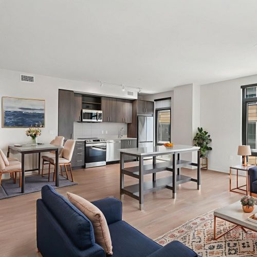 An open-concept space perfect for living, dining, and entertaining