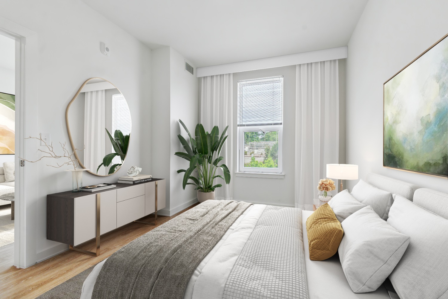 Margaux : A serene retreat layered with soft textures and modern ease.