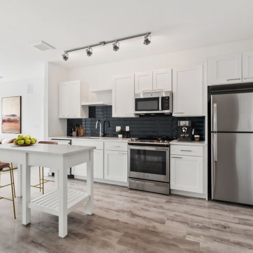 Sleek surfaces and soft tones bring elegance to everyday meals.