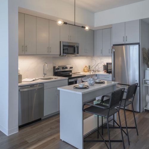 Kitchen with Kitchen Island