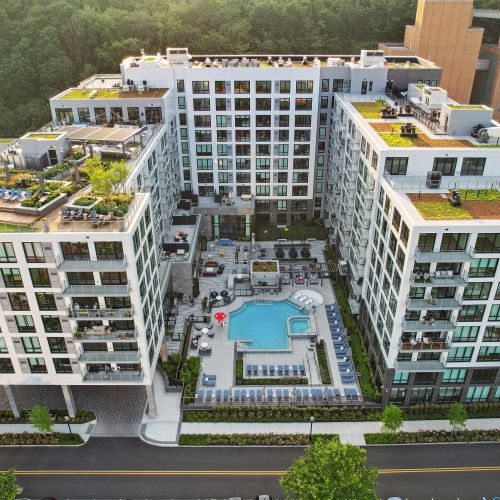 The Declan building with view of exterior amenities