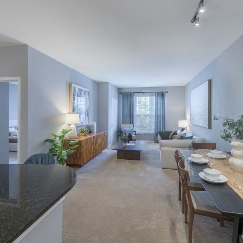 Photo of dining and livingroom