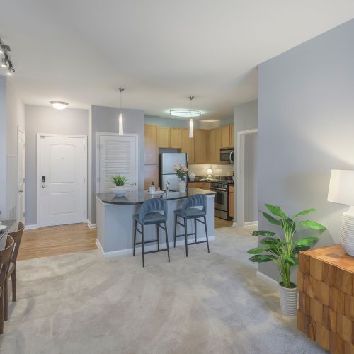 Photo of dining and kitchen