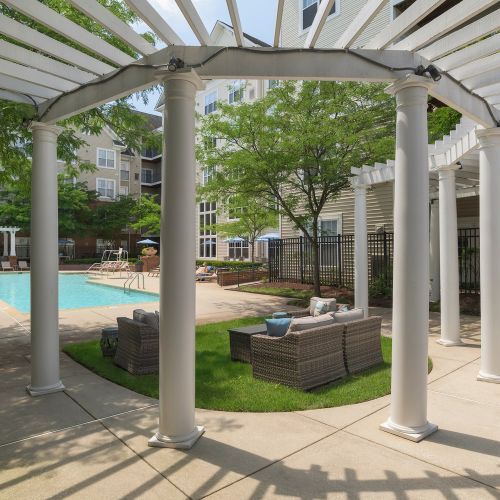 Photot of pool seating