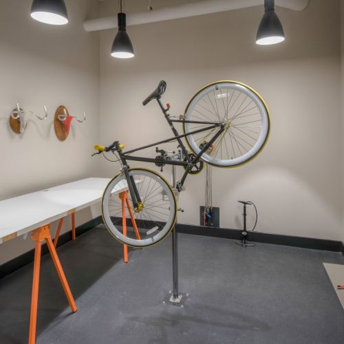 Photo of bike room