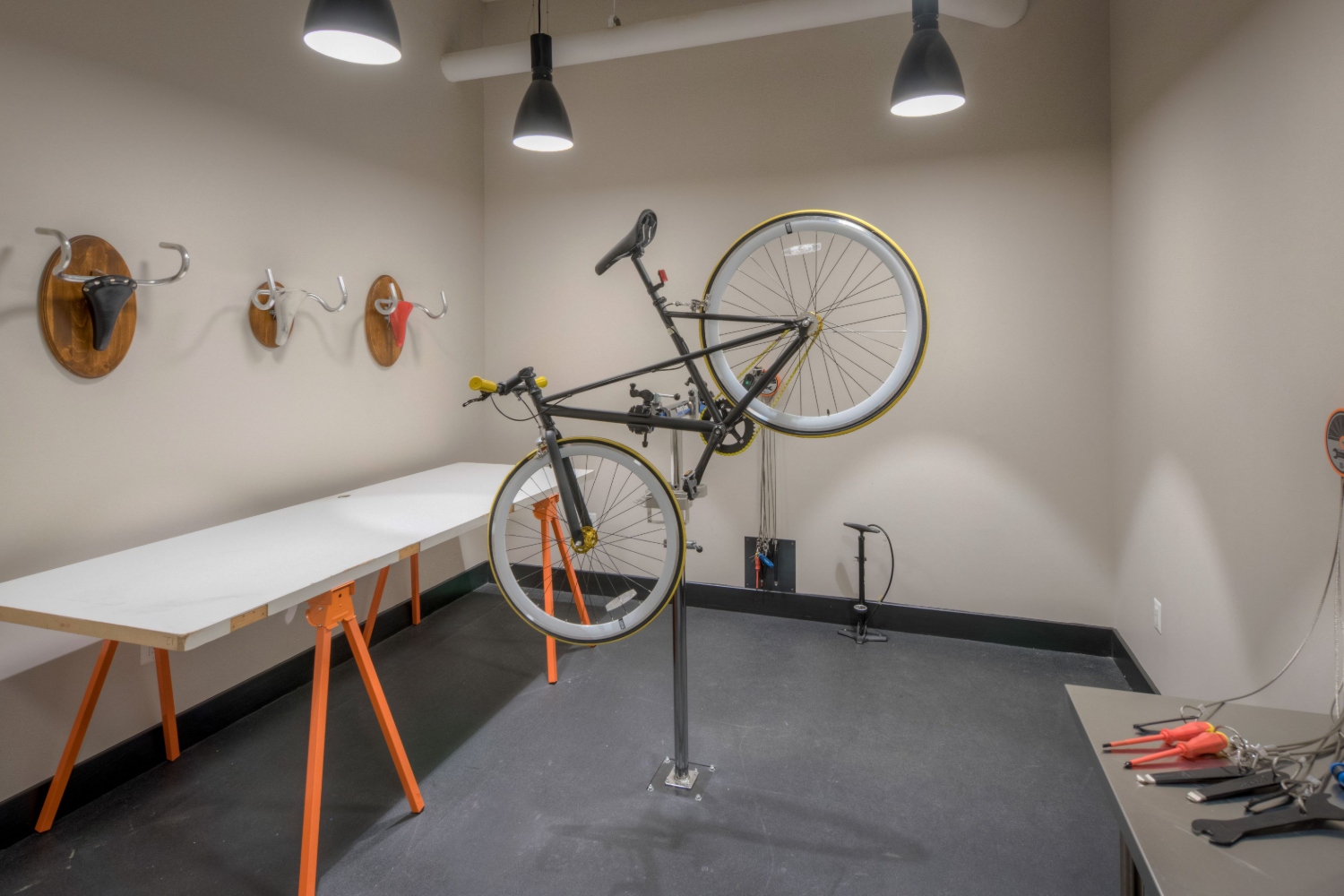 Photo of bike room
