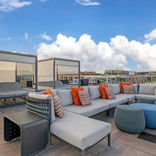 Photo of rooftop cabanas