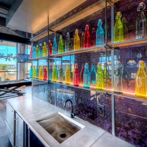 Photo of rooftop kitchen