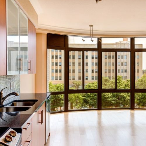 Photo of large windows