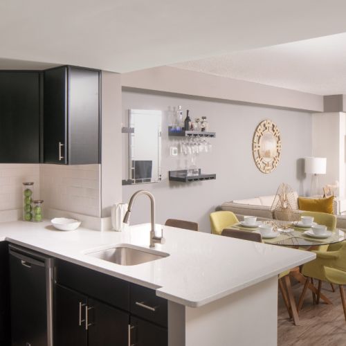 Photo of kitchen and livingroom