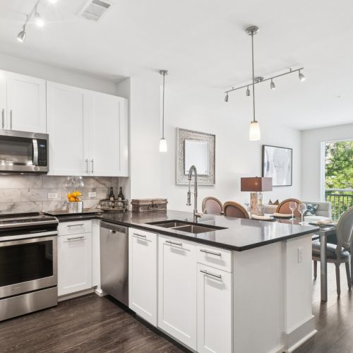 Kitchen and living room