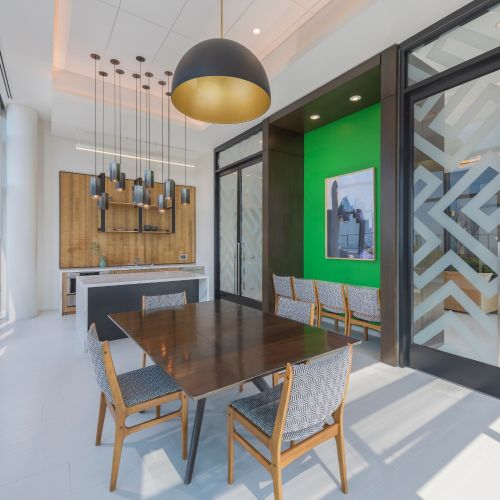 Photo of rooftop lounge