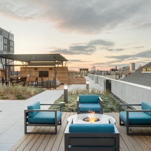 Rooftop firepit