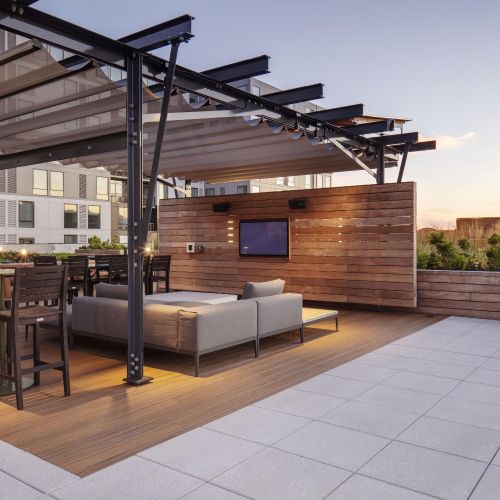 Rooftop seating