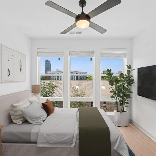 Expansive windows put you in touch with the outdoors at Wye Junction