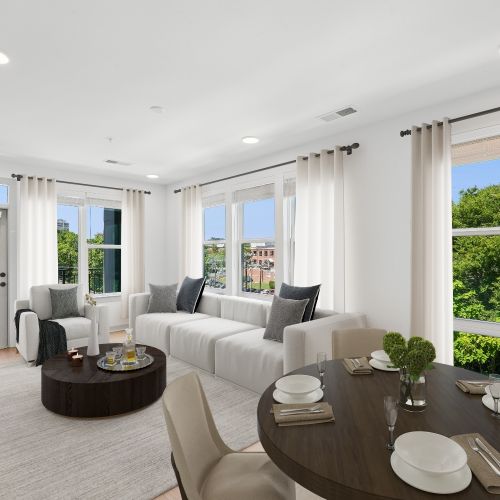 Expansive windows put you in touch with the outdoors at Wye Junction