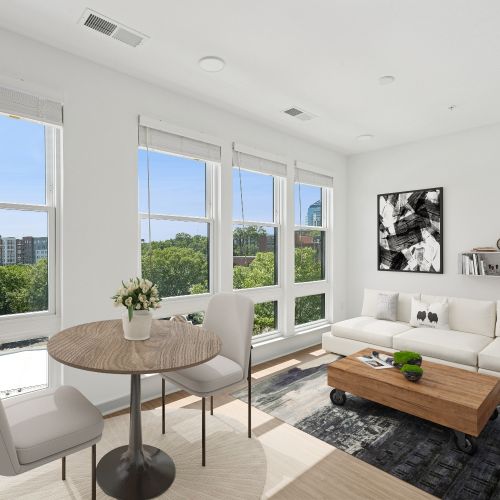 Expansive windows put you in touch with the outdoors at Wye Junction