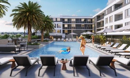 resort-style terrace 