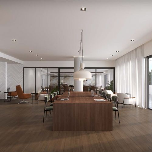 Co-working with both shared or private spaces and a business printer