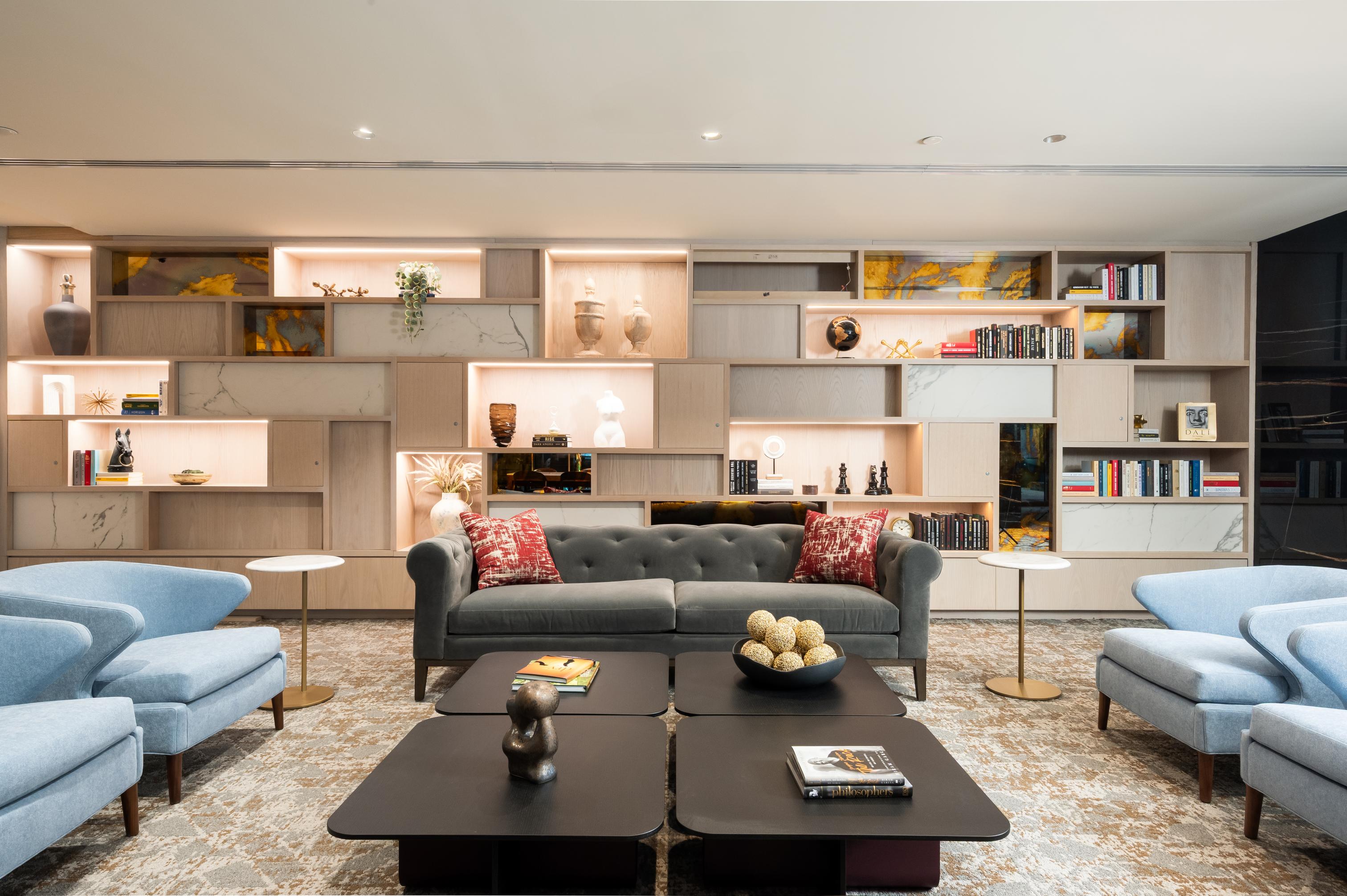 Luxury amenity spaces in downtown DC