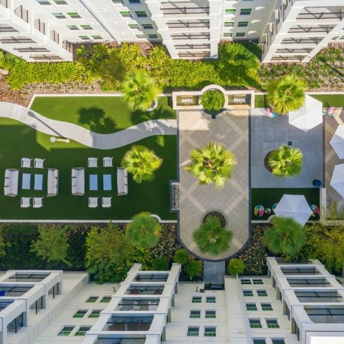 Ariel View Courtyard