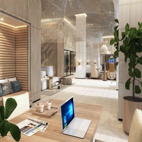 Light-filled coworking areas