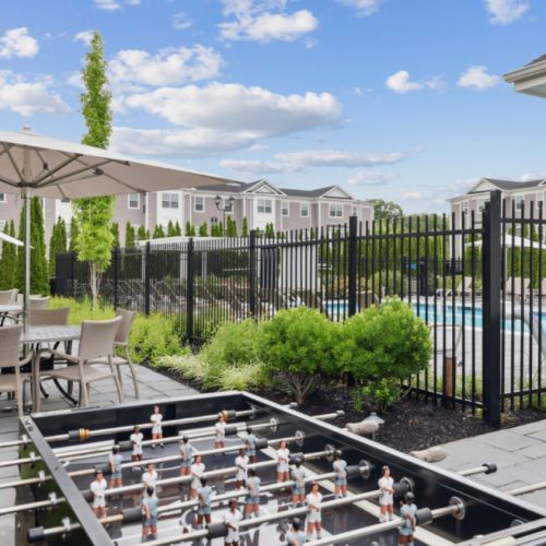 Outdoor foosball table