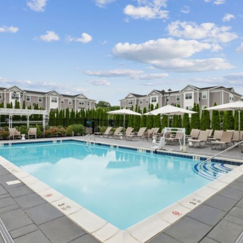 Resort-style pool area