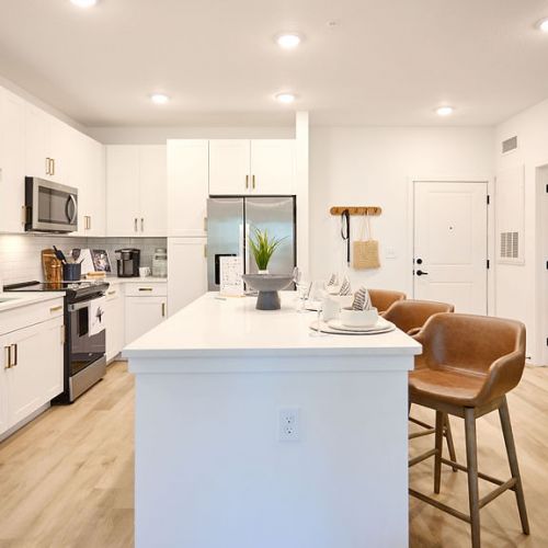 Kitchen with center island