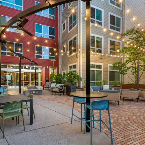 Photo of outdoor courtyard