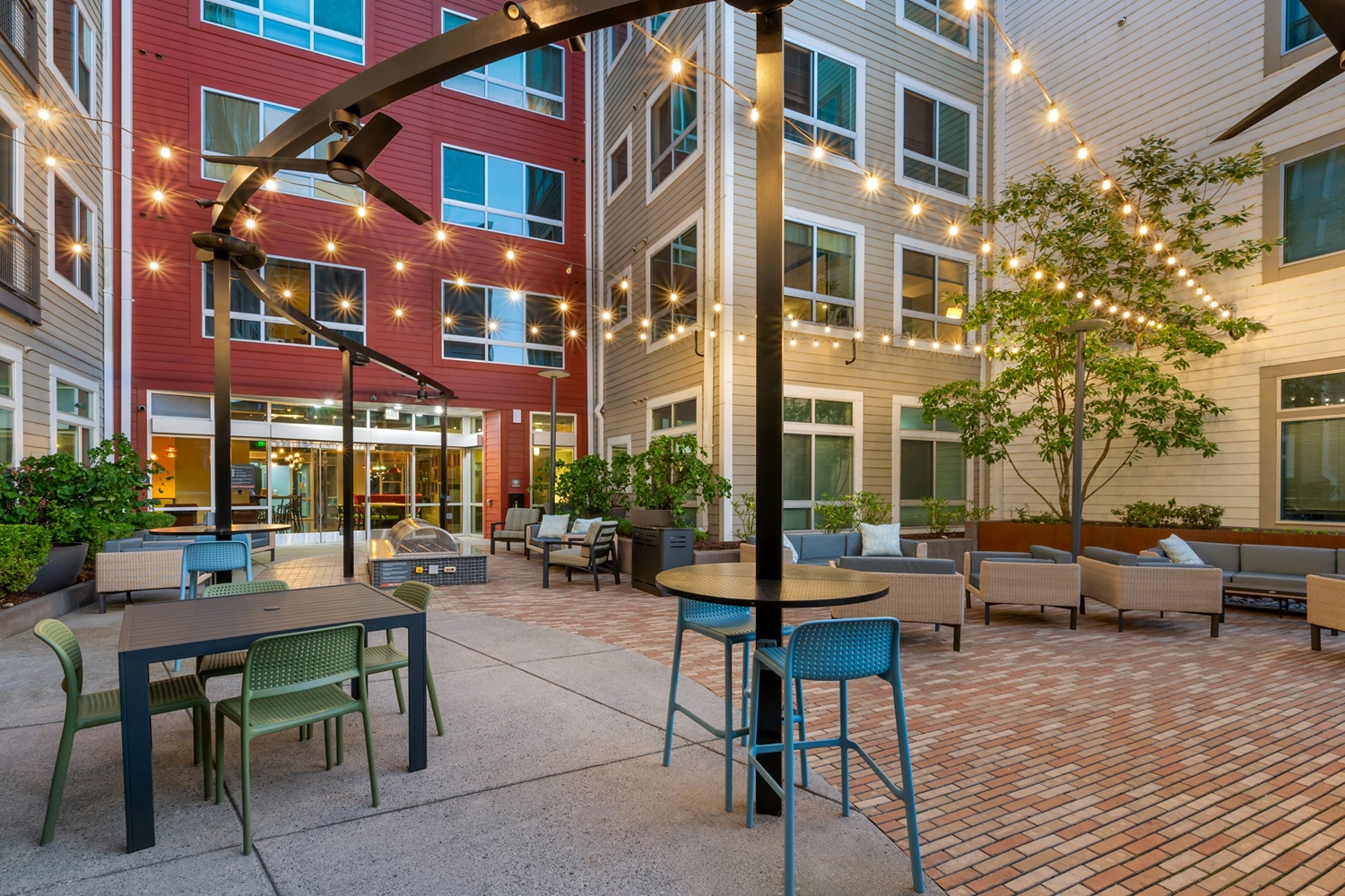 Photo of outdoor courtyard