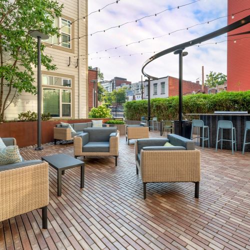 Photo of outdoor lounge