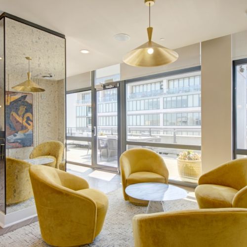 Photo of lobby seating 